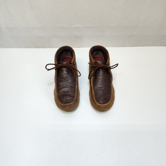 Twisted X Boots Chukka Driving Moc Sz 6M Floral Embossed Genuine Leather WDM0079 - Picture 6 of 10